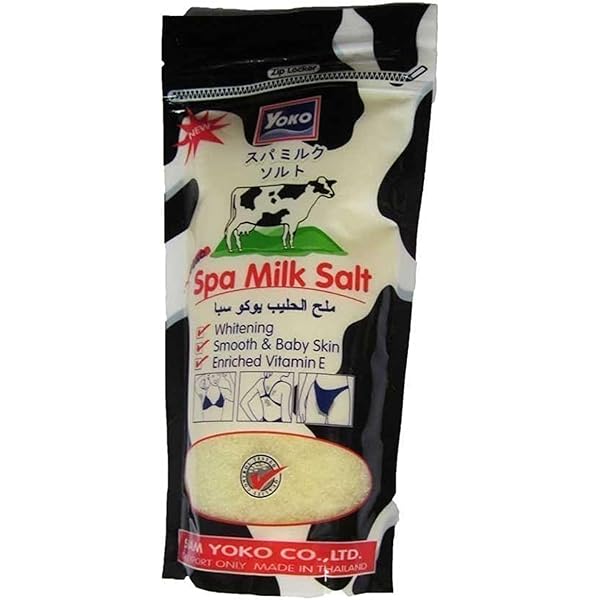 ThongKoon Yoko Spa Milk Salt Body Scrub Skin Vitamin E, AHA Body Skin Care