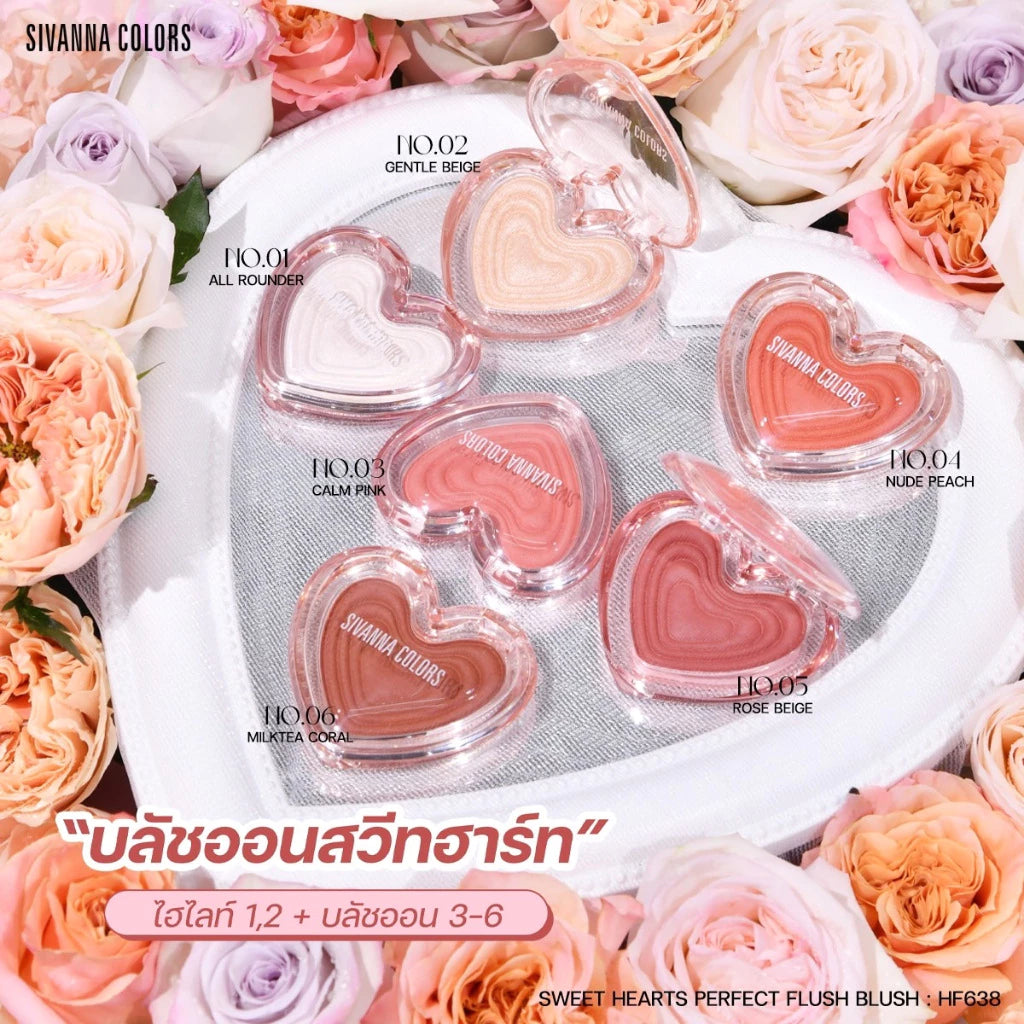 SIVANNA COLORS SWEET HEARTS PERFECH FLUSH BLUSH