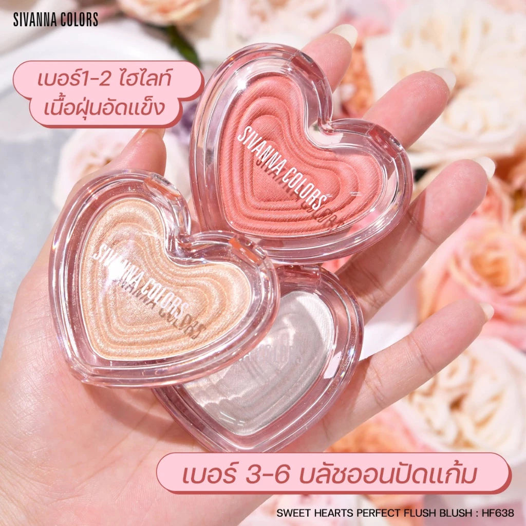 SIVANNA COLORS SWEET HEARTS PERFECH FLUSH BLUSH