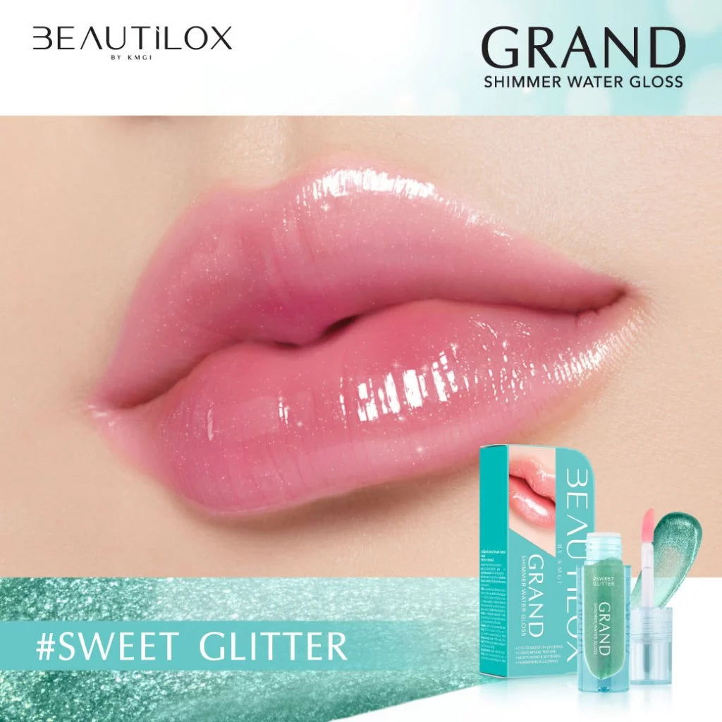 Beautilux Grand Shimmer Water-Based Lip Gloss – High Shine & Hydration