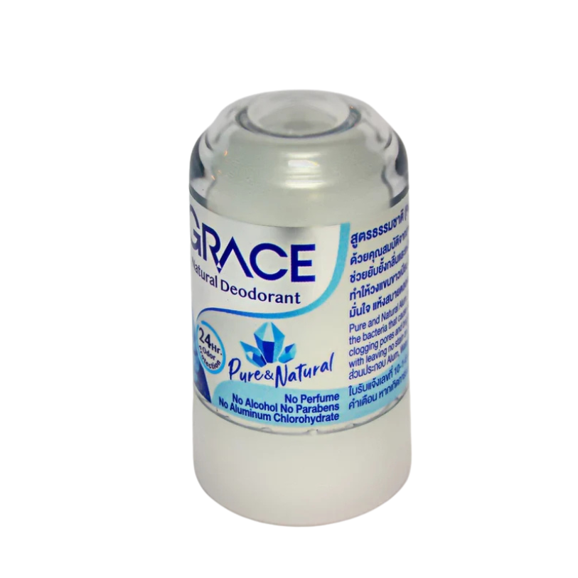 مزيل عرق جريس ألوم ستون، نقي وطبيعي. مزيل عرق كريستالي.