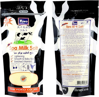 ThongKoon  Yoko Spa Milk Salt Body Scrub Skin Vitamin E, AHA Body Skin Care
