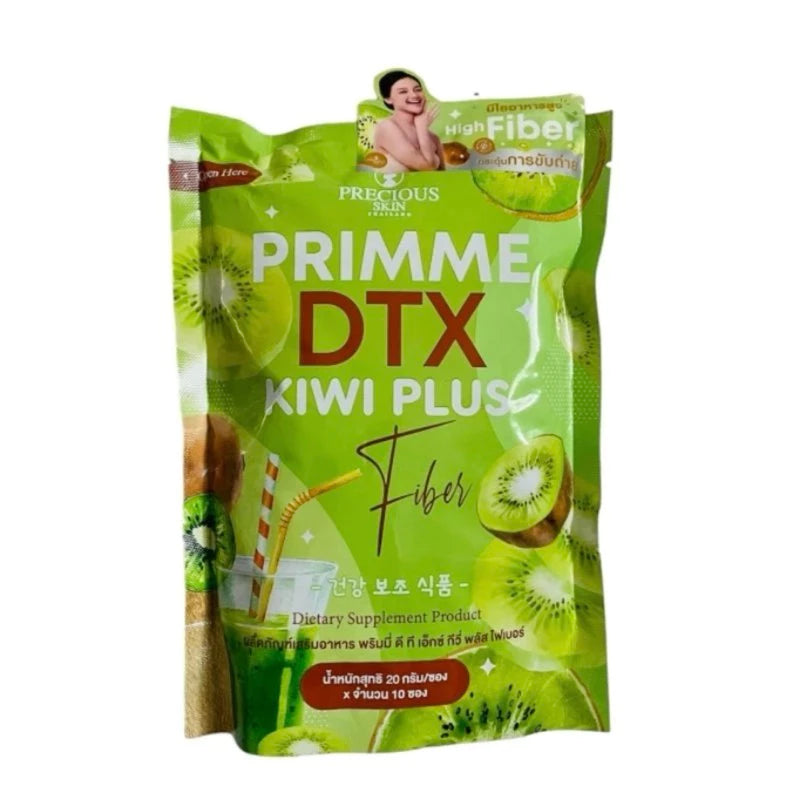 BKK PRECIOUS SKIN PRIMME DTX KIWI PLUS FIBER POWDER DRINK