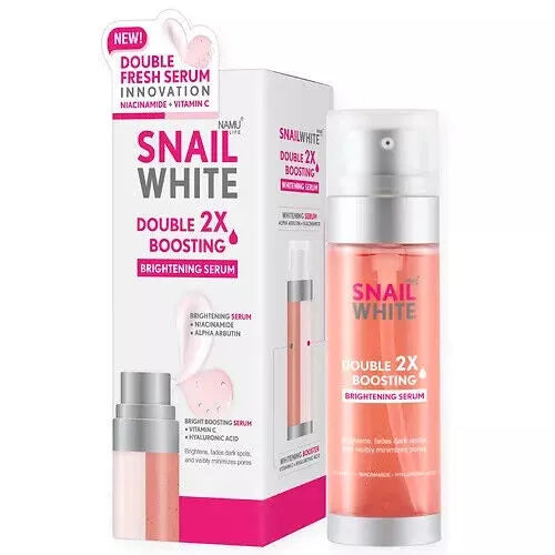 Snail White Double Boosting Whitening Serum, Glow Skin