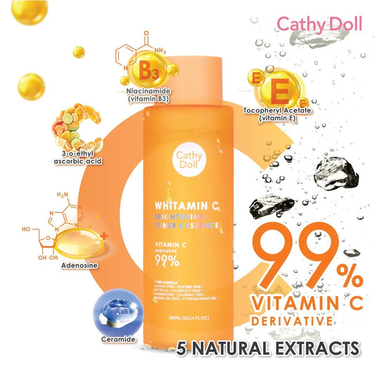 Cathy Doll Vit C Brightening Toner & Essence with Vitamin C