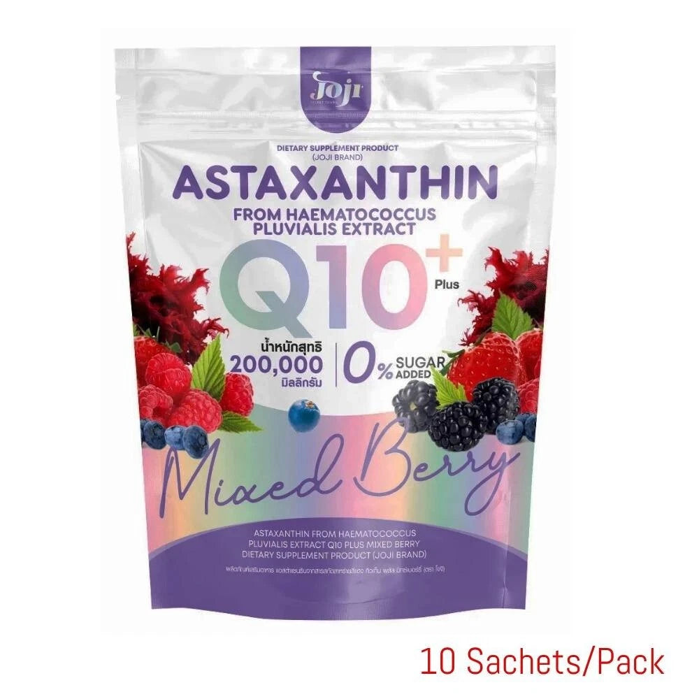 جوجي أستازانتين كيو 10 بلس كولاجين مختلط التوت يغذي البشرة ويفتحها