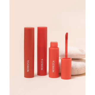 وشم الشفاه والخدود Merrez’ca #02 Good Vibes – منتج جديد ومختوم، يمنحك لوناً ثابتاً وإطلالة طبيعية نابضة بالحيوية.