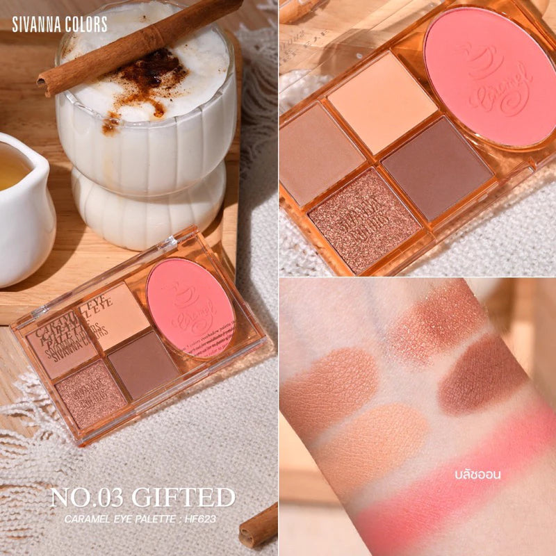لوحة ظلال العيون وأحمر الخدود سيفانا كاراميل HF623