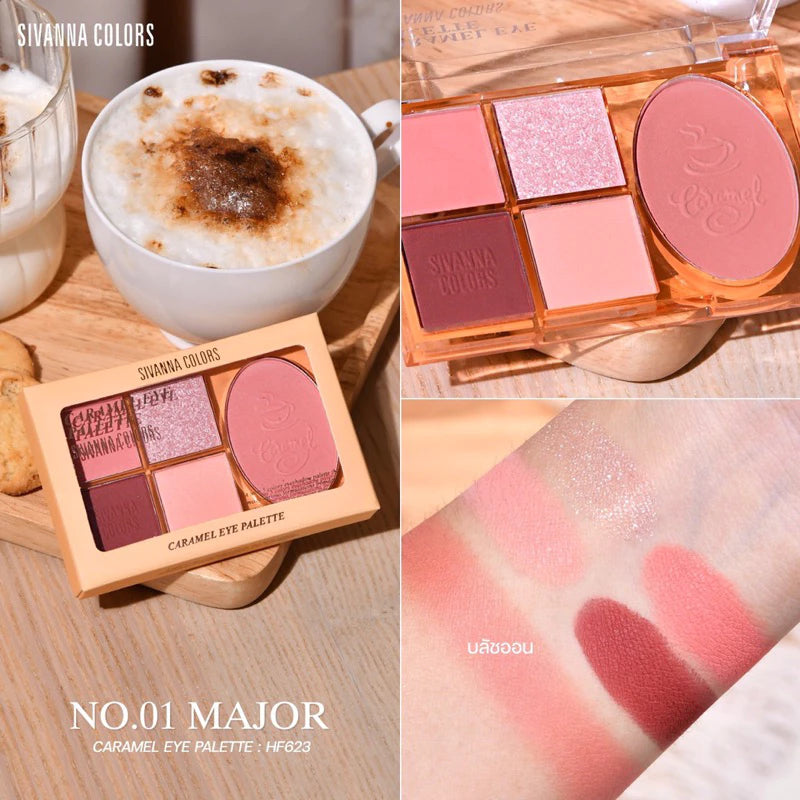 لوحة ظلال العيون وأحمر الخدود سيفانا كاراميل HF623
