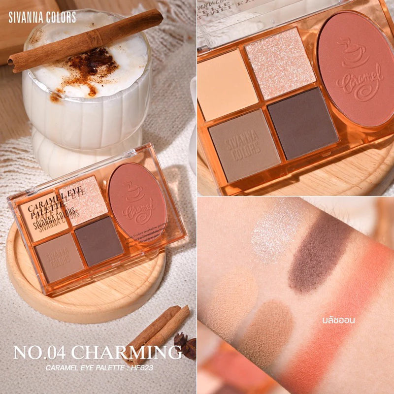 لوحة ظلال العيون وأحمر الخدود سيفانا كاراميل HF623