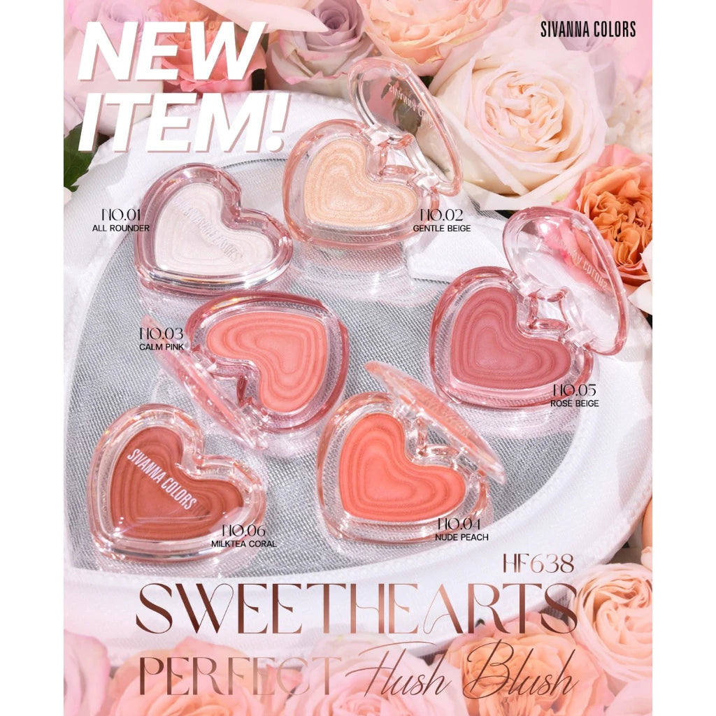 SIVANNA COLORS SWEET HEARTS PERFECH FLUSH BLUSH