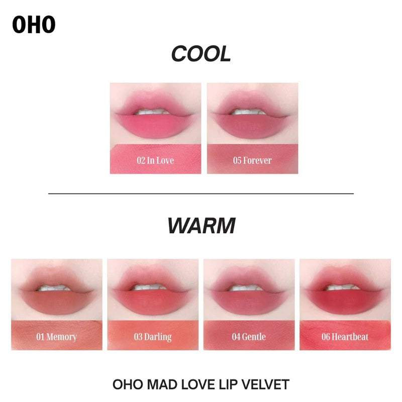 أحمر شفاه مخملي ماد لوف من أوهو